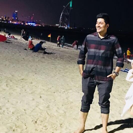 Dubai beach · Burj Al Arab in the back