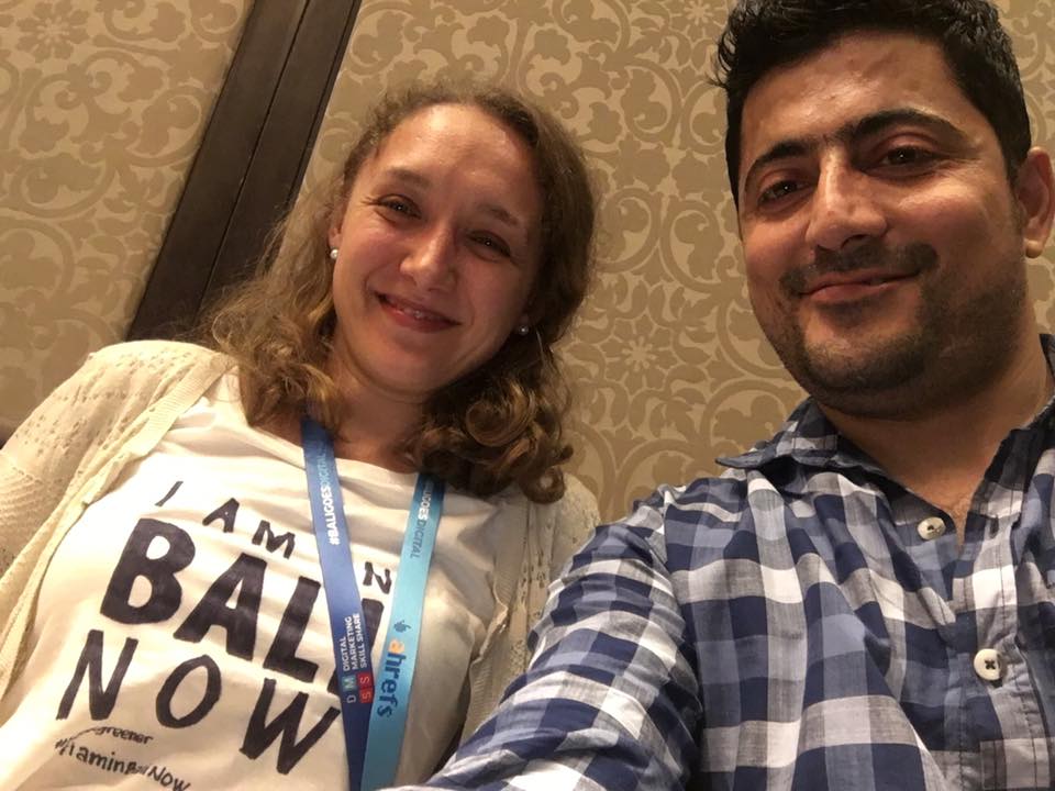 With Agnieszka · "I am in Bali now"